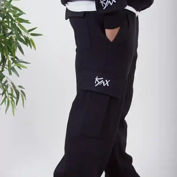 Black Cargo Sweatpants